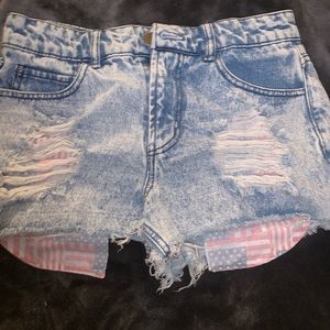 Denim shorts